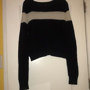 Black and white sweater